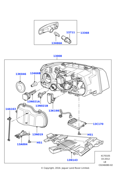 LR039777 - Land Rover Headlamp