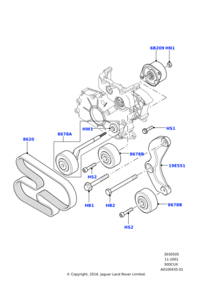 LR067225 - Land Rover Bolt