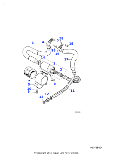 CBC1481 - Jaguar Fuel filter adaptor