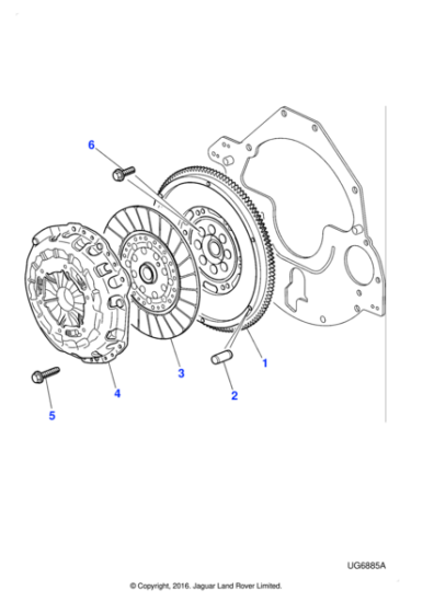 XR843286 - Jaguar Clutch friction plate