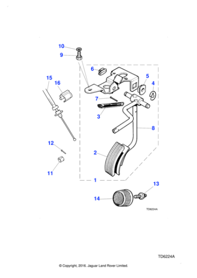 MJA4620AD - Jaguar Accelerator cable