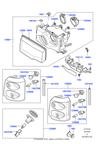XYH000070 - Land Rover Nut