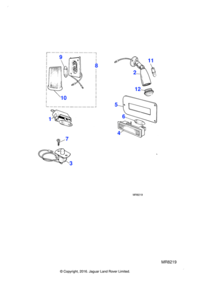 C35055 - Jaguar Reading lamp