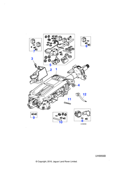 C2C18312 - Jaguar Steering column lock
