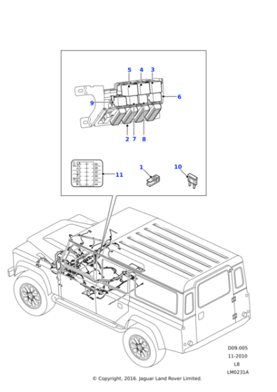 LR057366 - Land Rover Relay