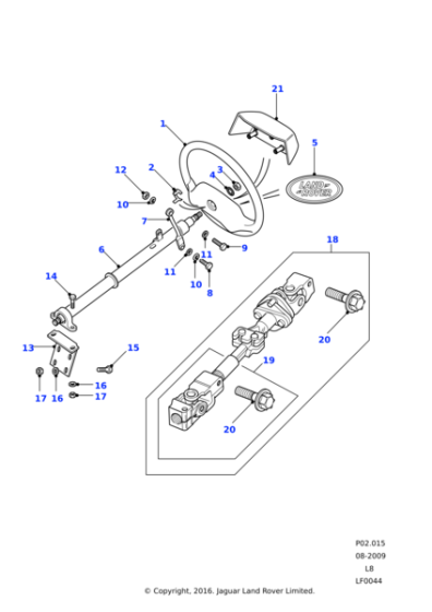 QMN500270 - Land Rover Steering Column