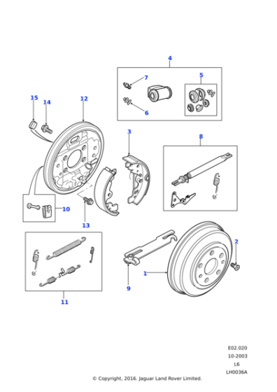 SMN000010 - Land Rover Spring rear brake