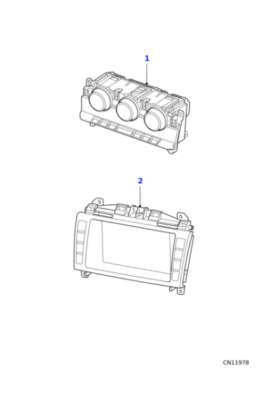 T2R18904 - Jaguar Air conditioning control panel