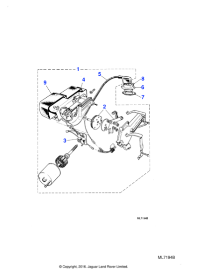 AEU1736 - Jaguar Brush gear