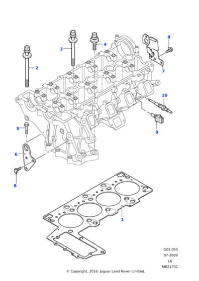 8510018 - Land Rover Gasket-Cylinder Head