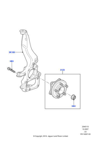 RFD500020 - Land Rover Nut | Jaguar Land Rover Classic Parts