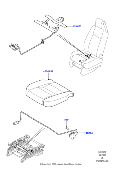 YWJ500301 - Land Rover Cushion - Seat