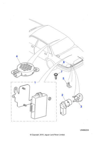 LNF7360AA - Jaguar Sensor holder