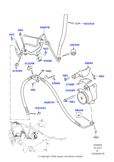 LR035471 - Land Rover Pump - Anti-Roll Control