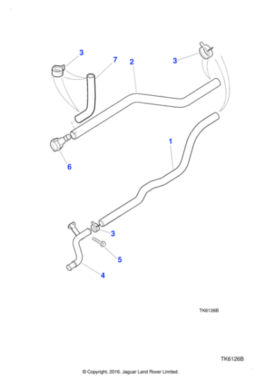 NCA3976AA - Jaguar Hose