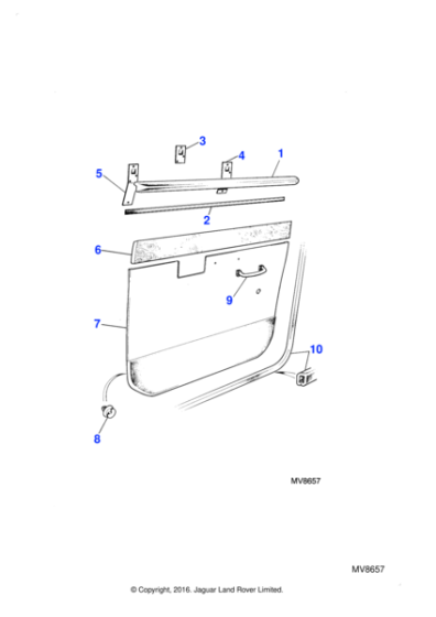 BD46306PA - Jaguar Door casing