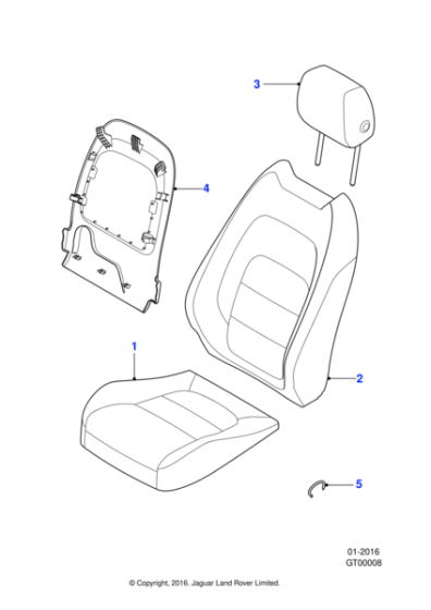 T2H48442QNM - Jaguar Headrest