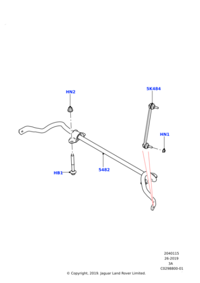 LR133192 - Land Rover Bar - Stabilizer