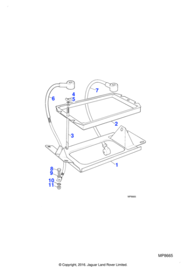 DAC4248 - Jaguar Battery carrier
