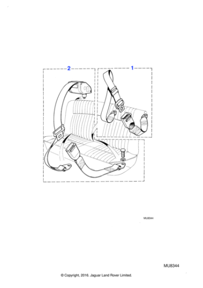 JLM778 - Jaguar Seatbelt