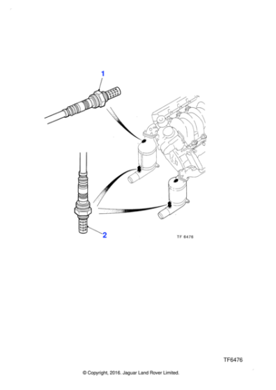 LNE1684BA - Jaguar Heated oxygen sensor