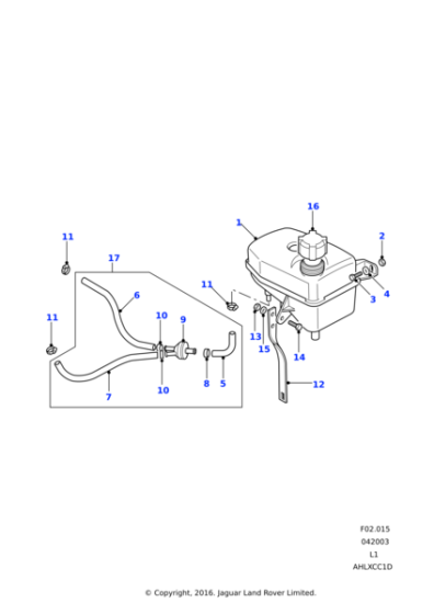 ESR2313 - Land Rover Bracket-expansion tank
