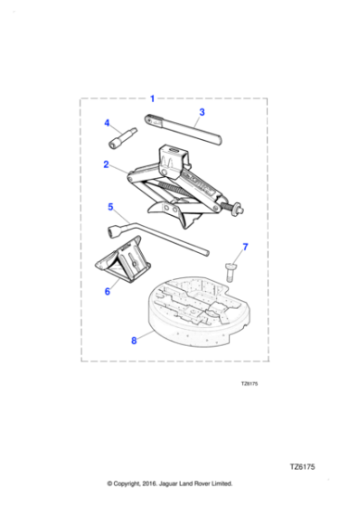 MJA6360AB - Jaguar Car lifting jack