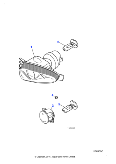 C2S42389 - Jaguar Fog lamp bulb