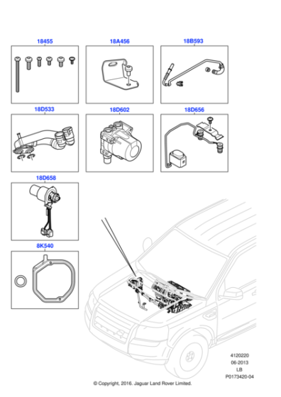 LR004236 - Land Rover Burner - Fuel Fired Heater
