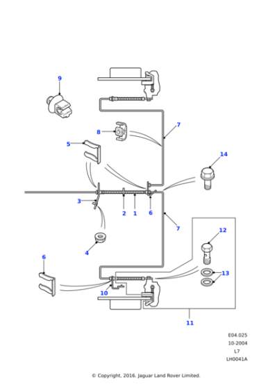 ANR3267 - Land Rover Pipe assembly brake