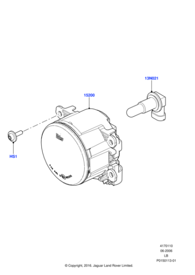 LR057400 - Land Rover Lamp - Fog