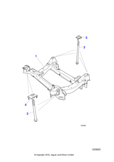 XR827063 - Jaguar Bolt And Washer