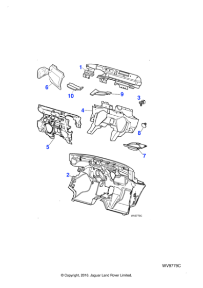 C2S41408 - Jaguar Facia insulation
