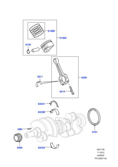 1312318 - Land Rover Retainer - Piston Pin