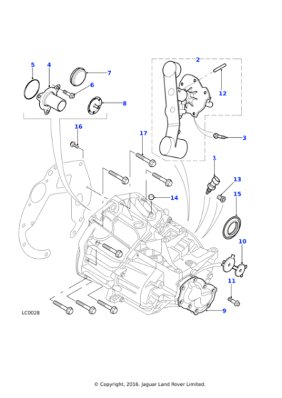TRL100700L - Land Rover Plug-drain/filler level