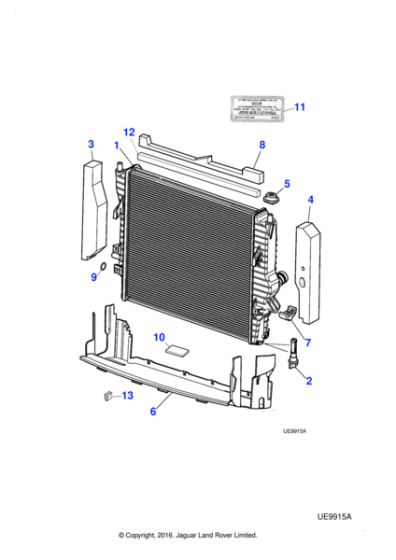 XR847963 - Jaguar Radiator