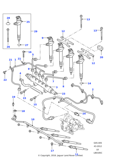 LR006865 - Land Rover Manifold - Fuel Supply