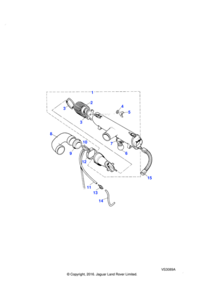 572541 - Land Rover Clip-Hose