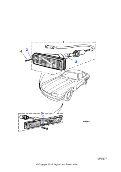 DAC10940 - Jaguar Direction indicator lamp