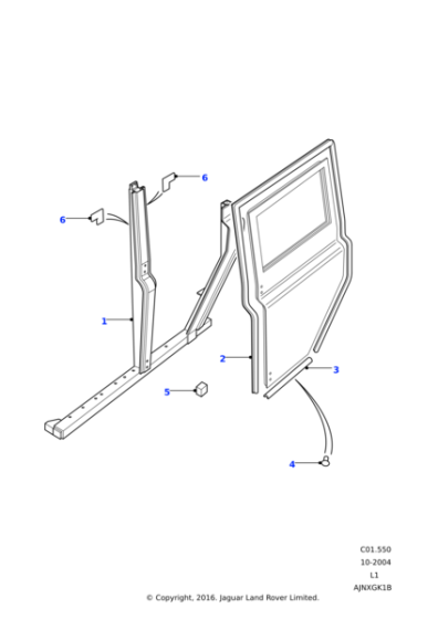 ALR6251 - Land Rover Seal-rear door sill