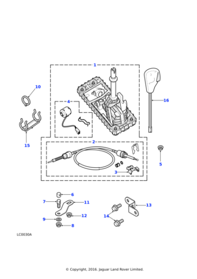 STC4778 - Land Rover Solenoid-interlock selector mechanism