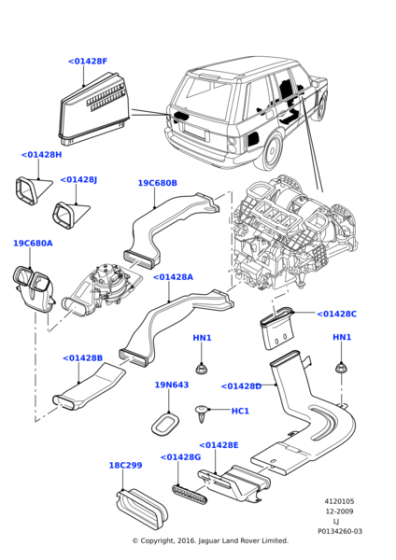 KYH000060 - Land Rover Nut - Hex. - Self-Locking