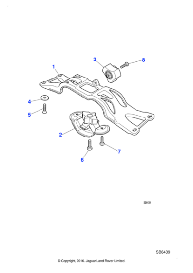MNA7550AC - Jaguar Engine mounting