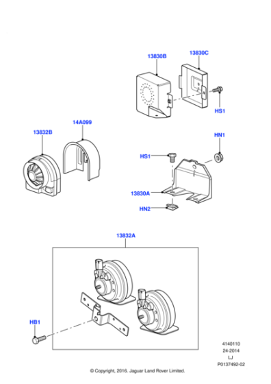 YWG000030 - Land Rover Horn
