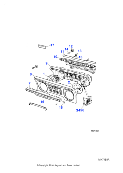 C44700 - Jaguar Vehicle Information Label