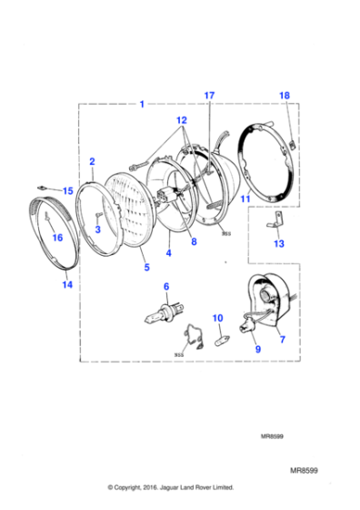 AAU9832 - Jaguar Bulb holder