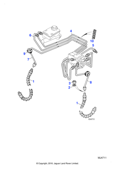 CAC8196 - Jaguar Armoured hose