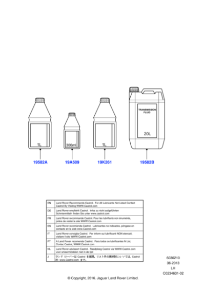 LR127084 - Land Rover Oil - Hypoid