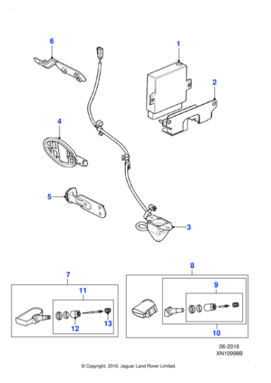 C2D29157 - Jaguar Tyre valve