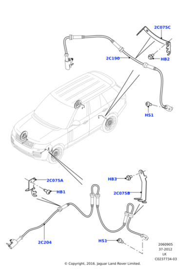 LR033465 - Land Rover Bracket - ABS Sensor Mounting